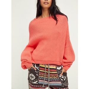 New Free People Emmy Mock Neck Sweater